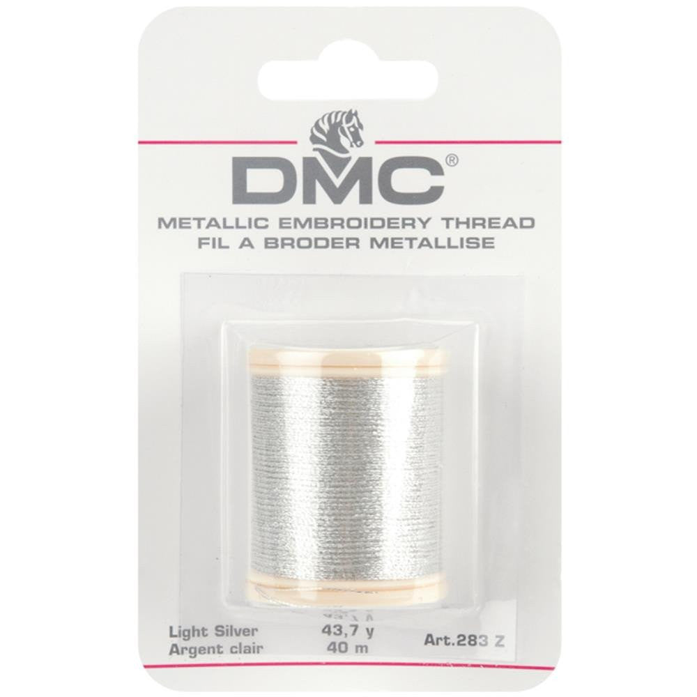 DMC Metallic Thread - Light Silver