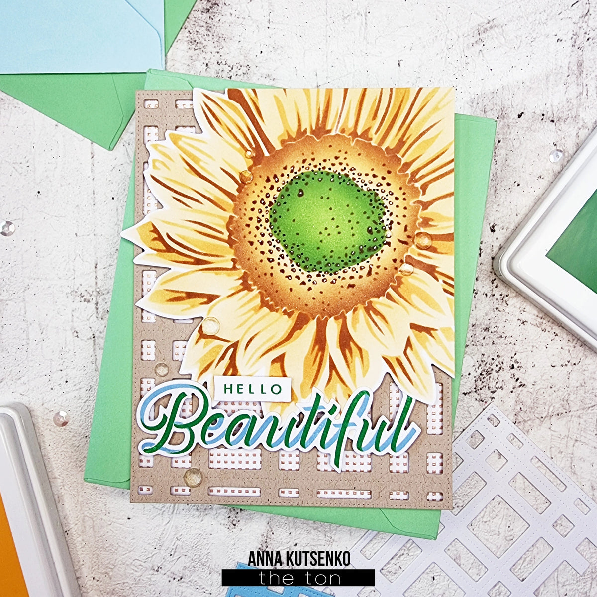 Jumbo Sunflower Layering Stencils | The Ton