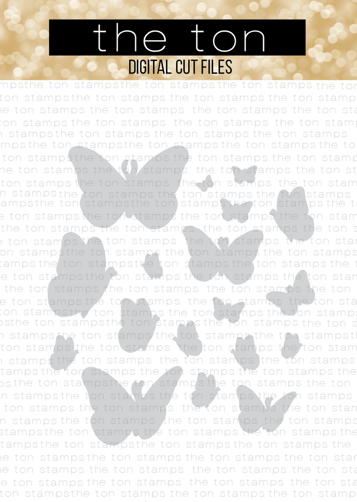 Beautiful Butterflies 1 Coordinating Cut File