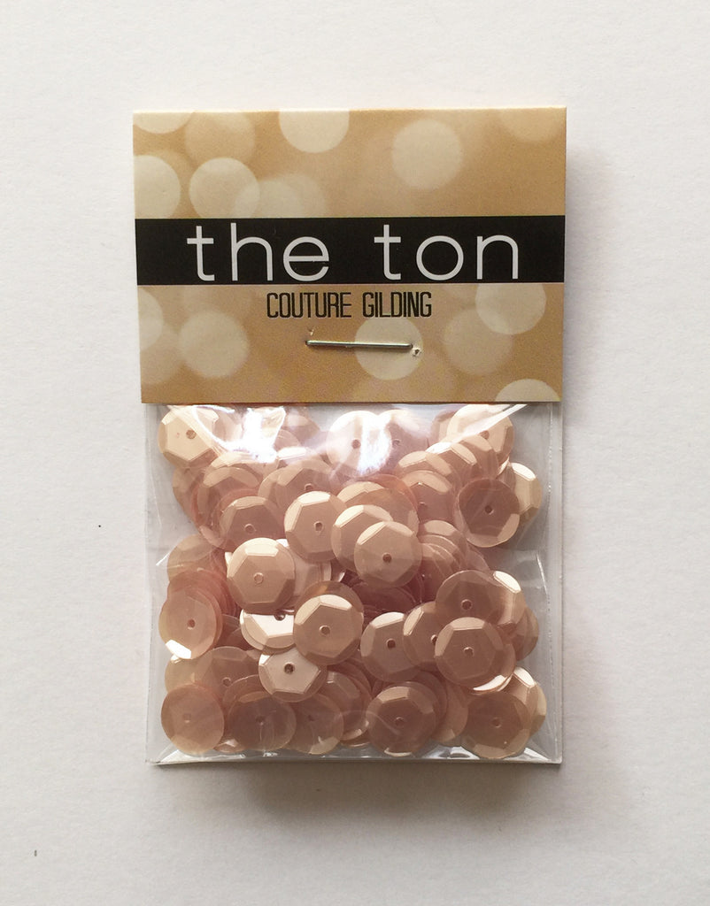 Creamy Toffee Sequins - 10, 8, 6, 5, 4mm, Mixed