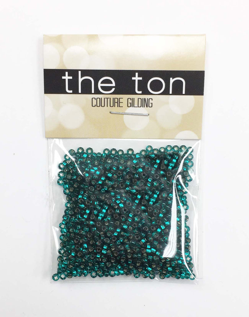 Deep Turquoise Seed Beads 2