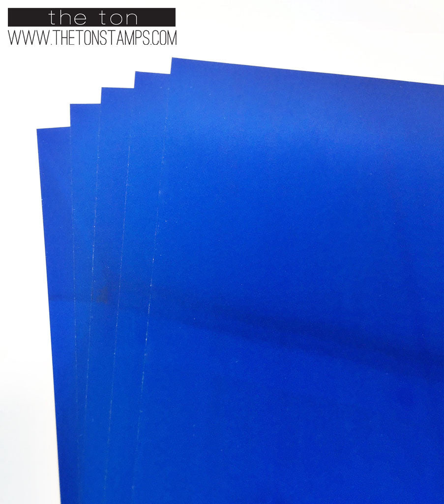 Adhesive Foil Paper - Royal Blue (7.9in x 9in)