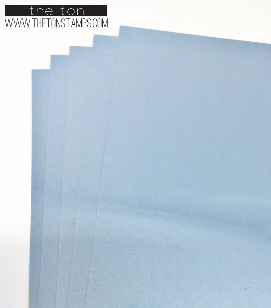 Adhesive Foil Paper - Light Blue (7.9in x 9in)