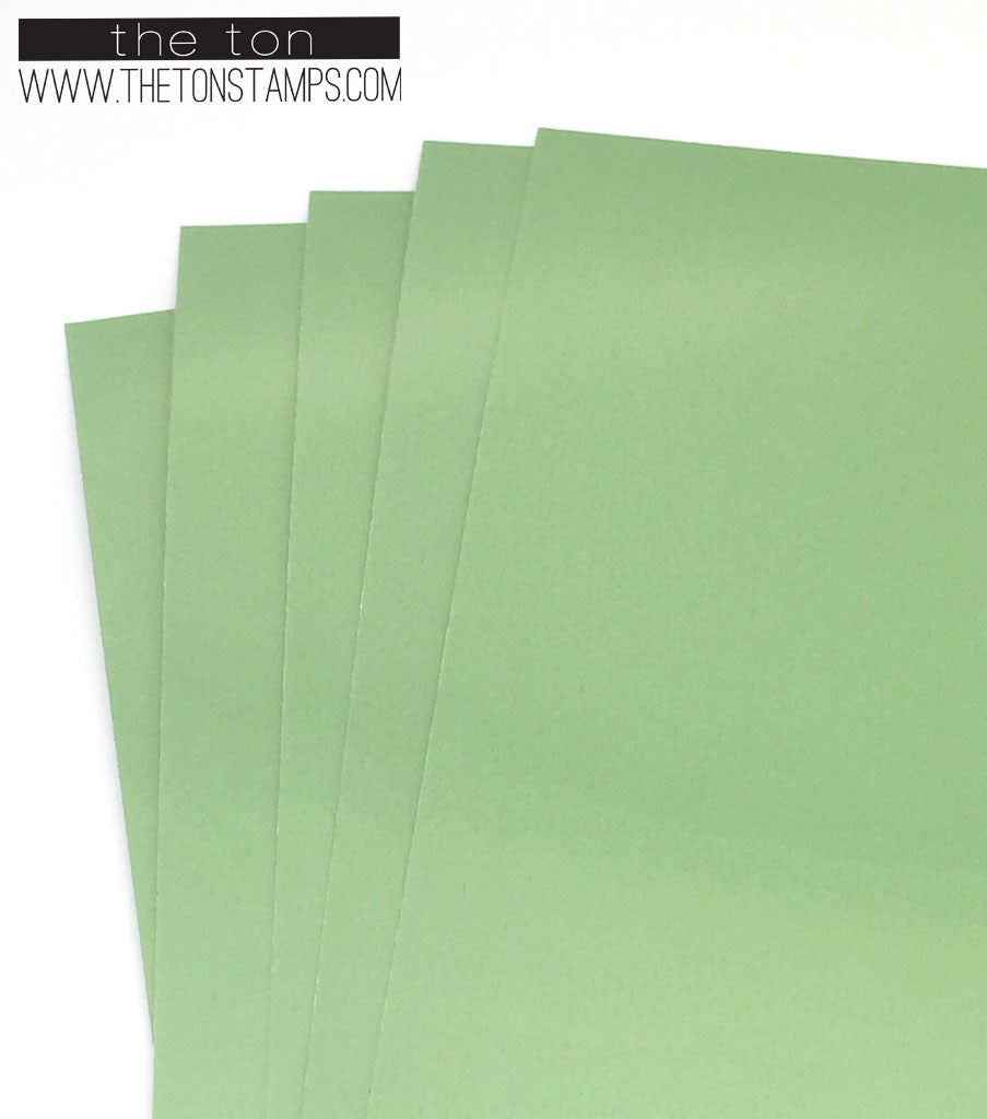 Adhesive Foil Paper - Mint (3.9in x 9in)