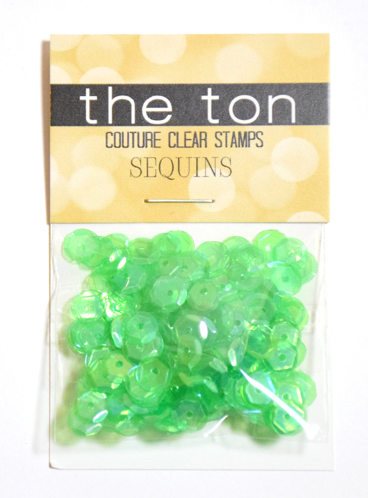 Mojito Sparkling Clear Sequins - 6mm, 4mm