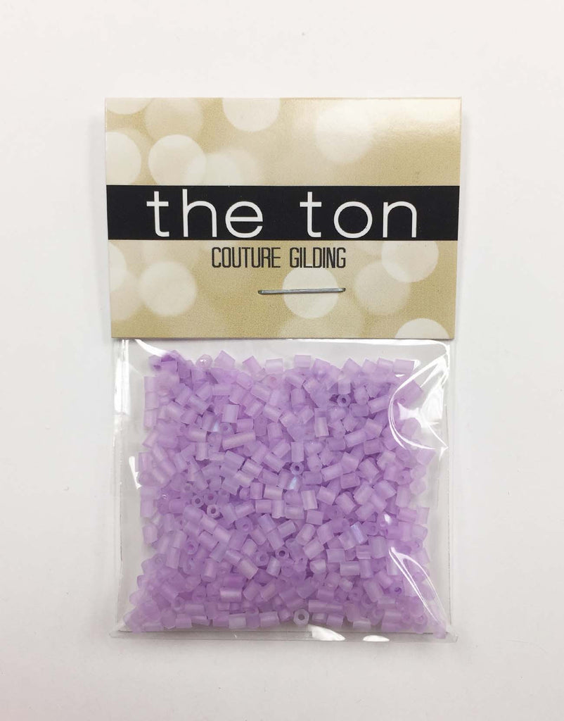 Light Purple Matte Bugle Beads