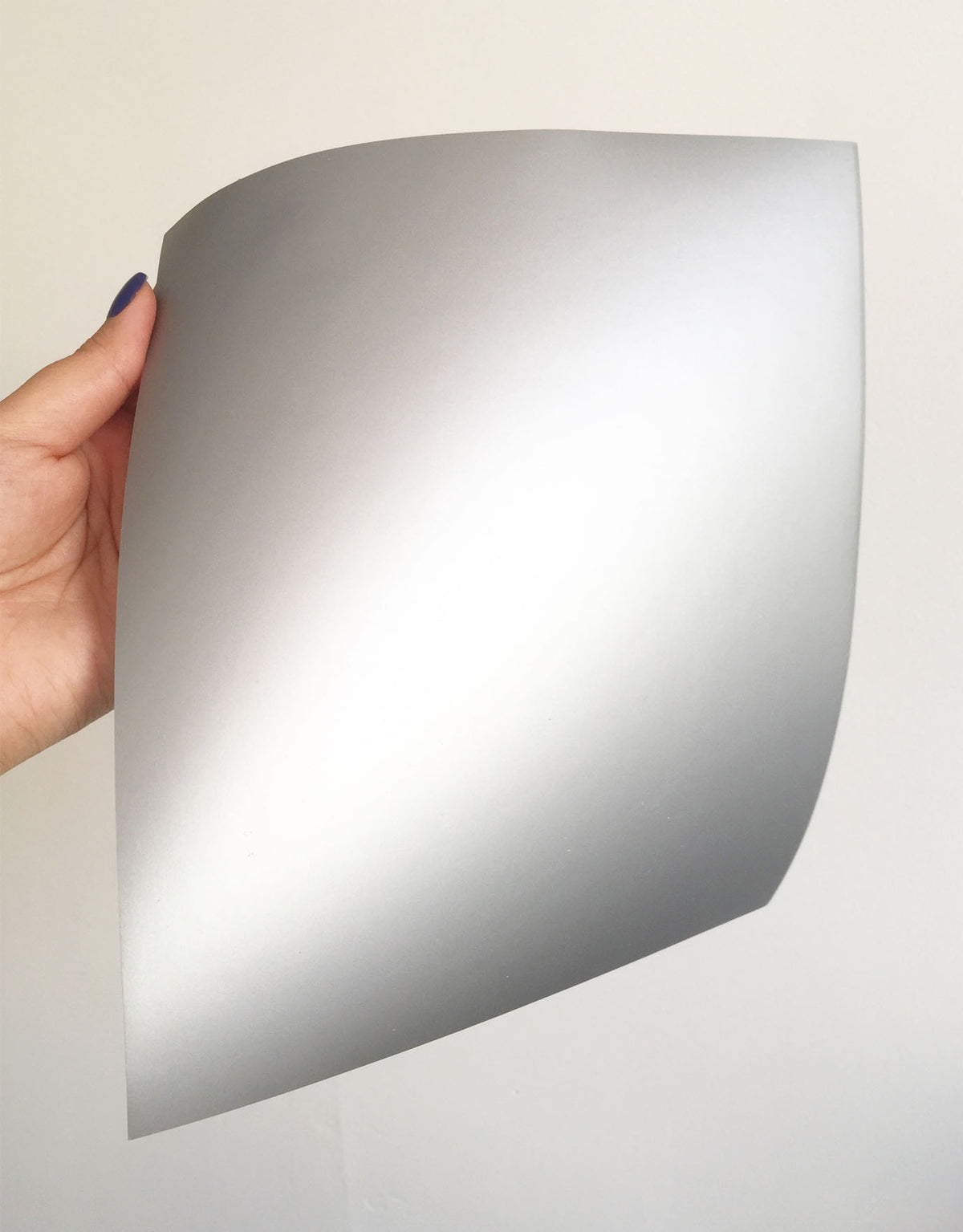 Adhesive Foil Paper - Matte Silver (7.9in x 9in)