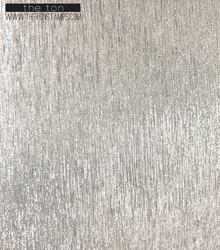Adhesive Ribbed Glitter Paper - Silver