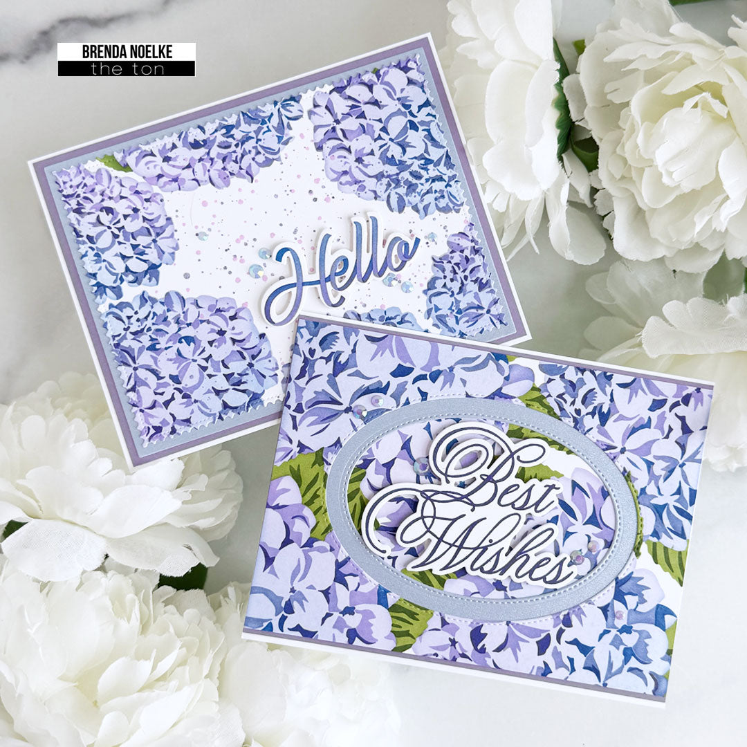Pair of Hydrangea Cards