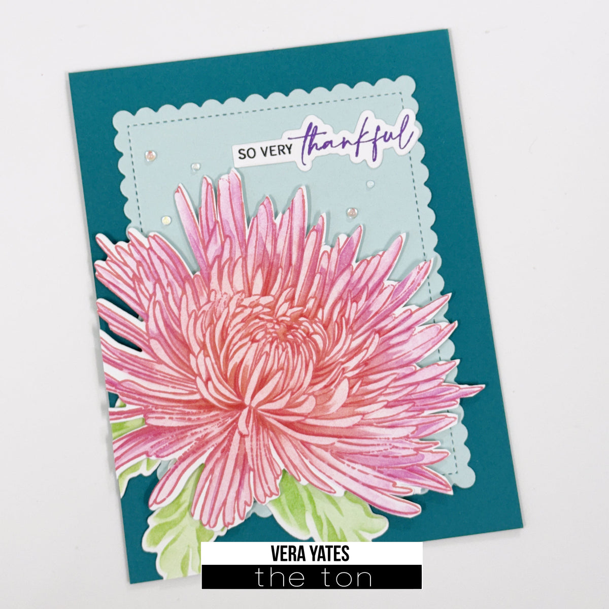 Mum Floral Thank You Card