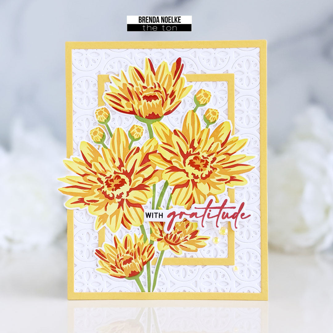 With Gratitude - Mum Bouquet Layering Stencils