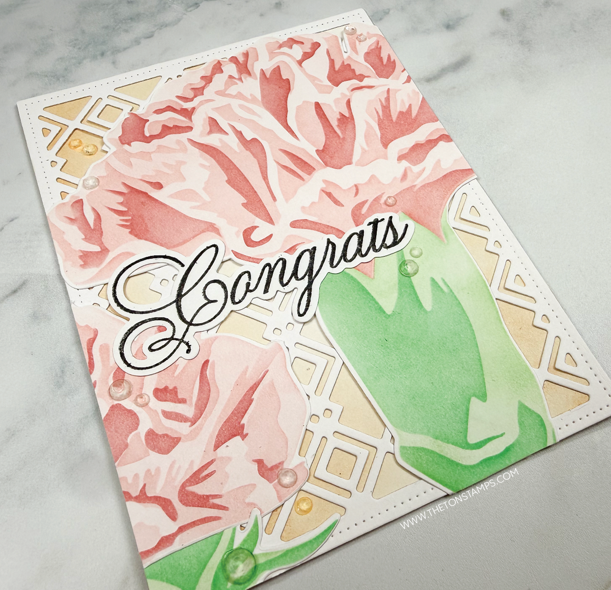 Video: Mega Carnation Fan Congrats Card