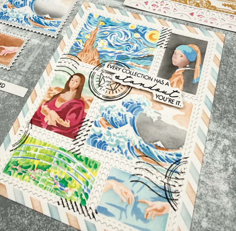 Video: Postage Fine Art Card and Tutorial