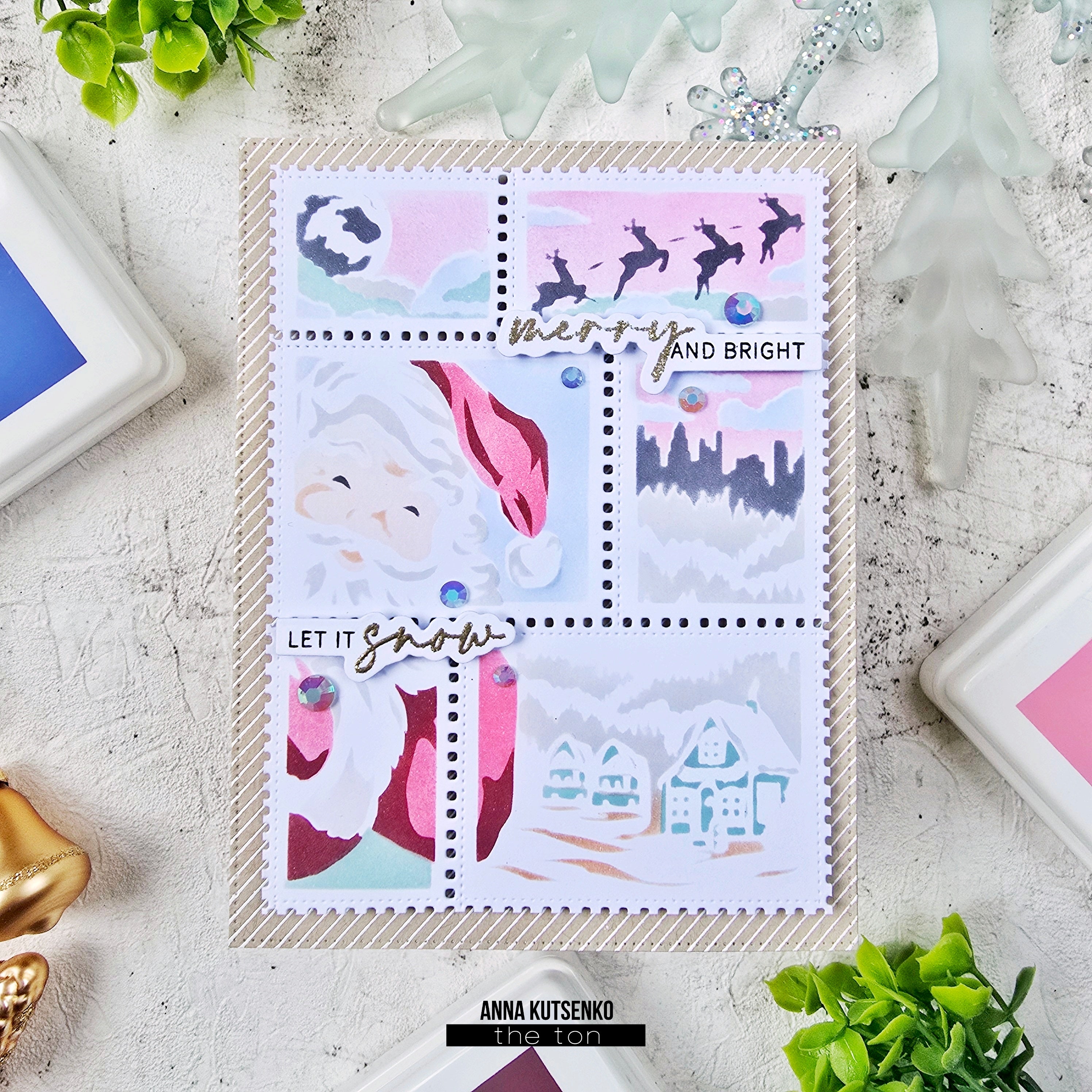 Postage: Santa Layering Stencils