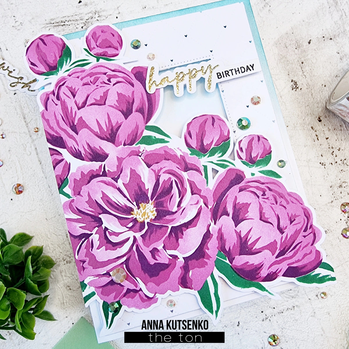 Fairest Peonies Cluster Layering Stencils