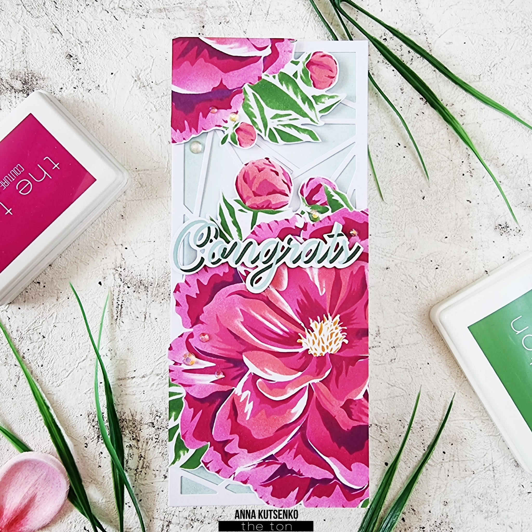 Pretty Peony Close Up Layering Stencils
