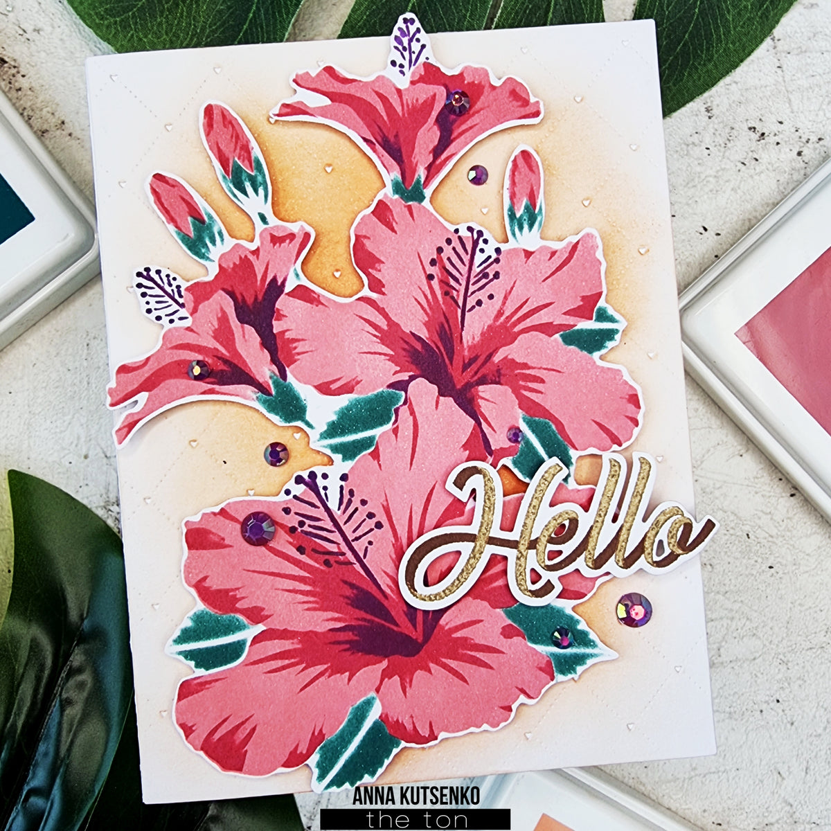 Climbing Hibiscus Layering Stencils