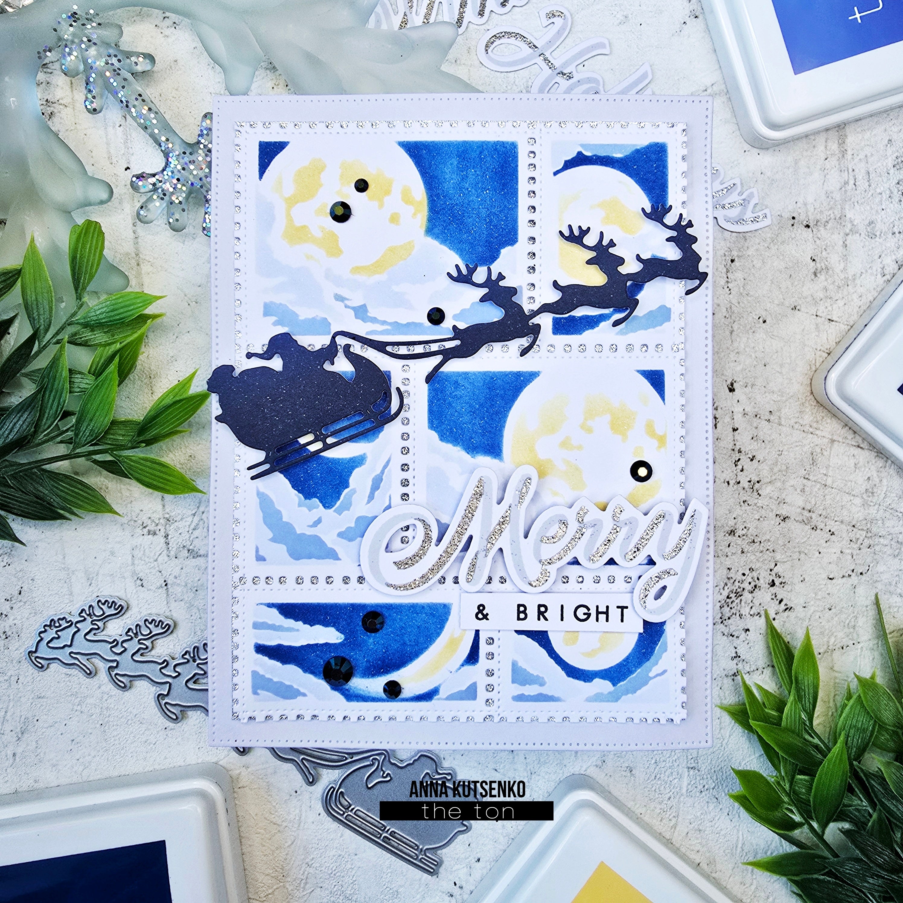 Postage: Moon Layering Stencils