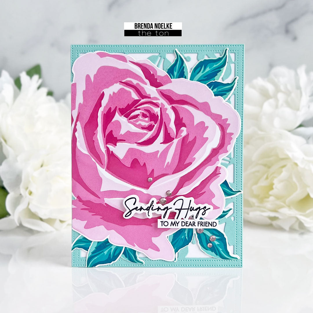 Mid-Rose Layering Stencils