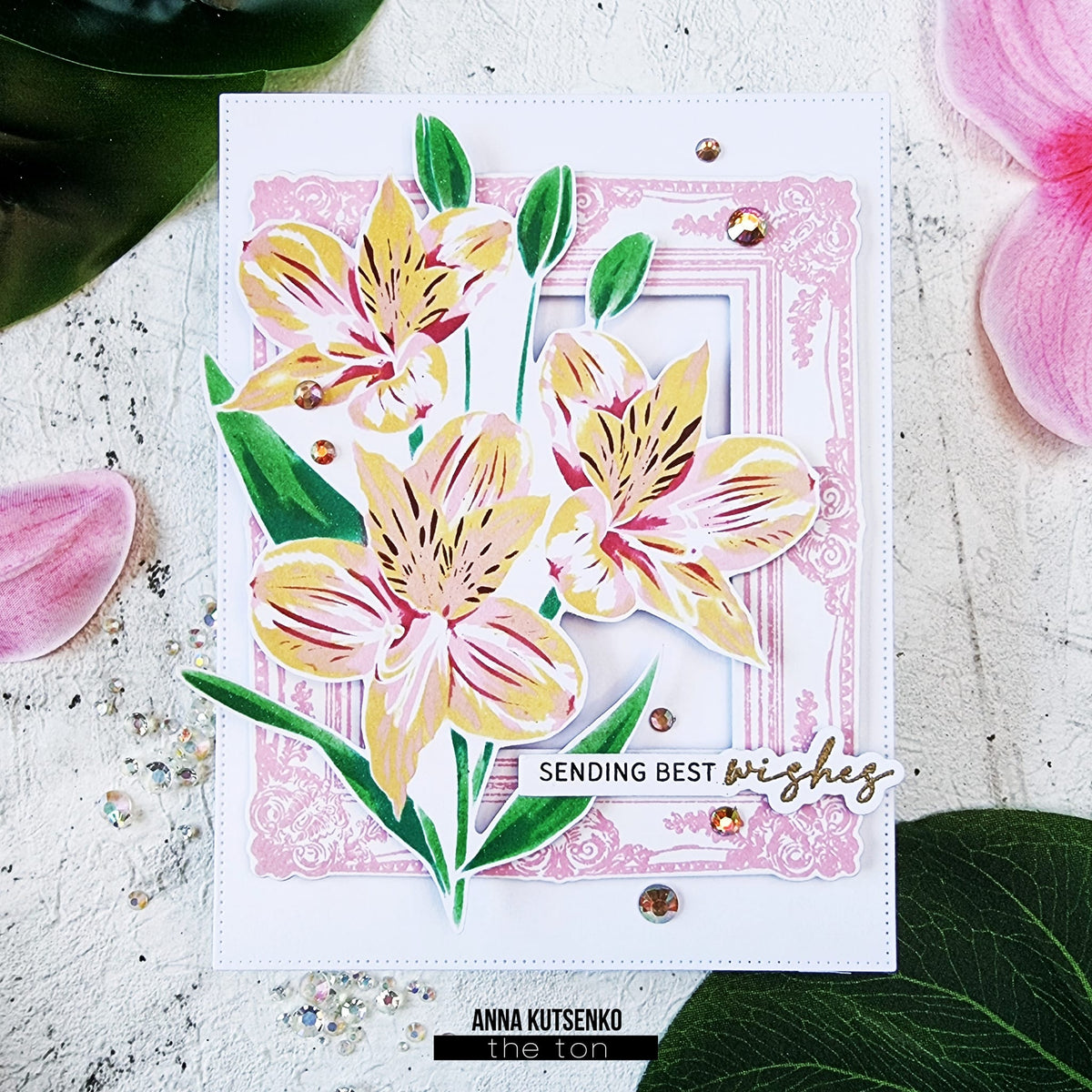 Climbing Peruvian Lilies Layering Stencils