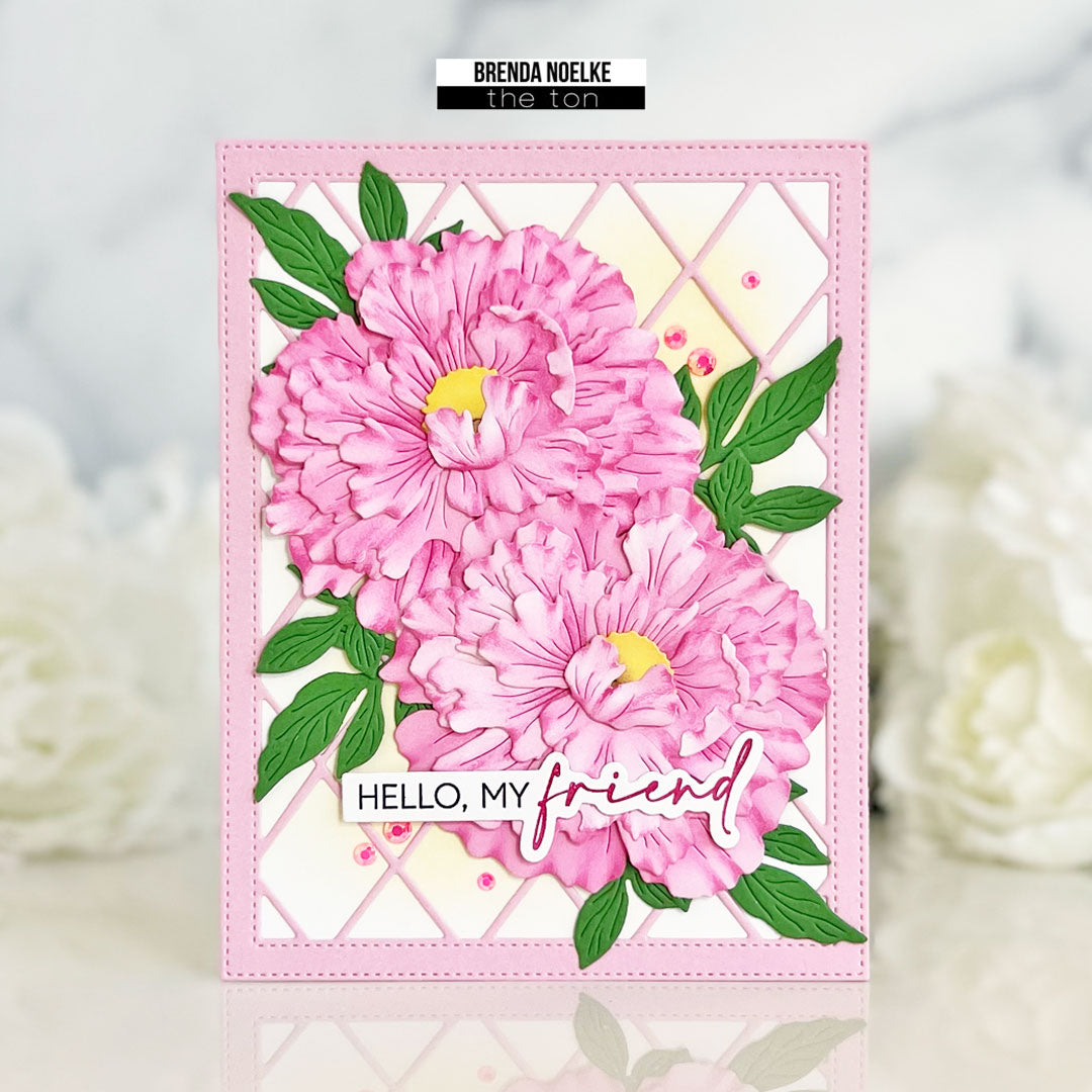 Pleasant Peonies Layering Dies