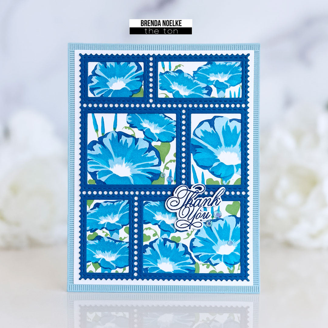 Postage: Morning Glories Layering Stencils