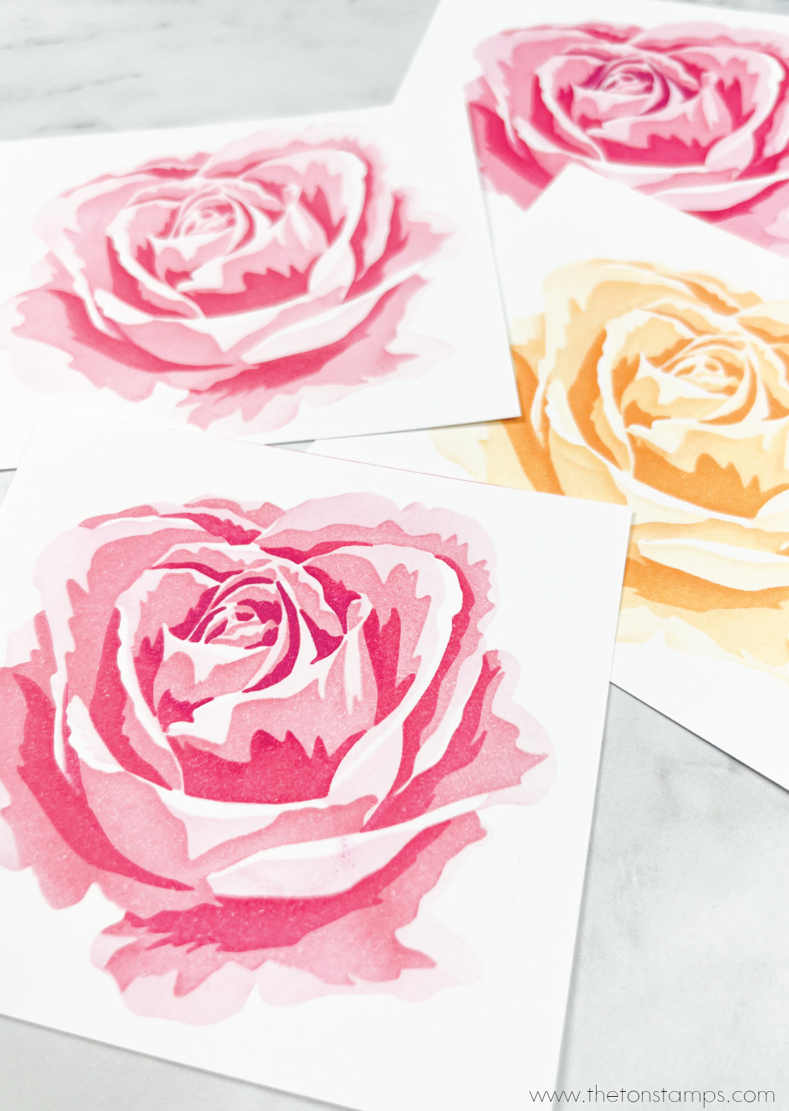 Mid-Rose Layering Stencils