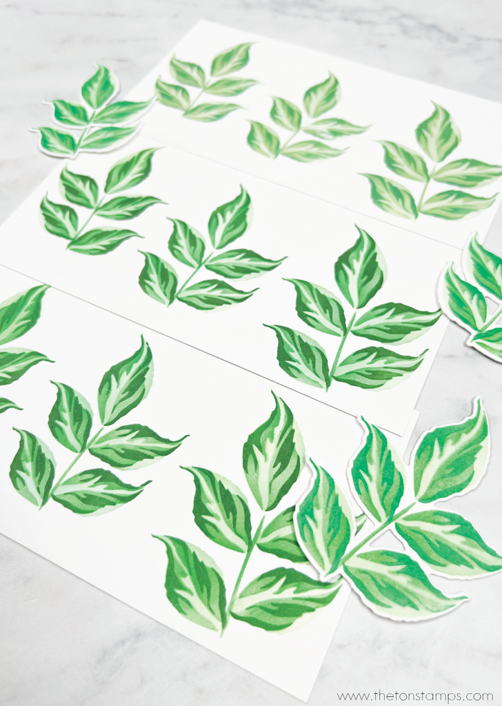 Rose Leaves Layering Stencils