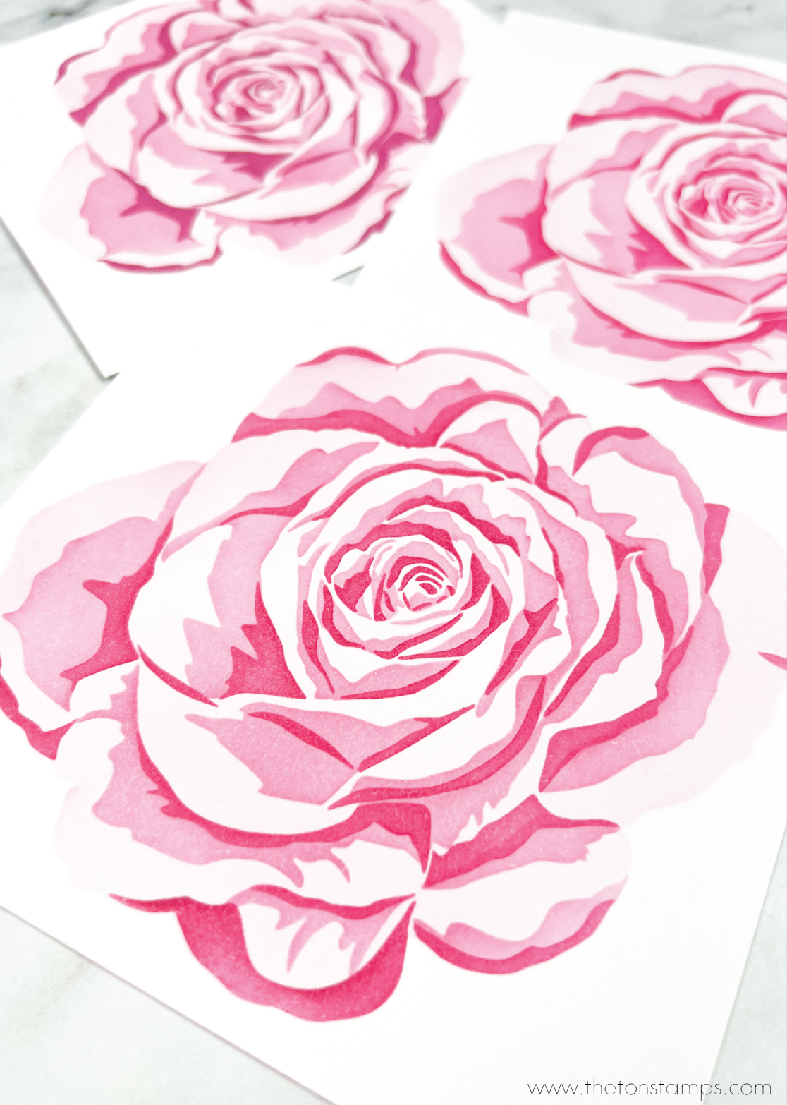 Mega Garden Rose Layering Stencils