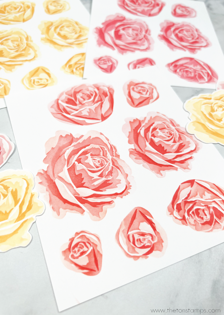 Roses Unlocked Layering Stencils