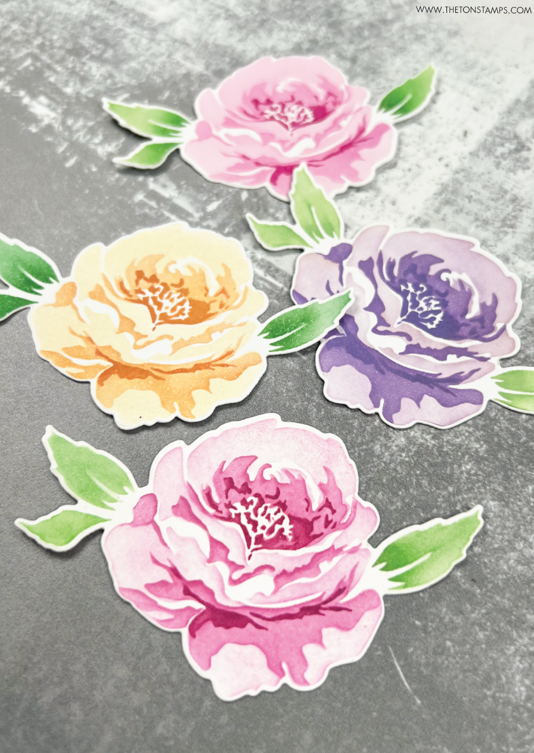Mini Peony Layering Stencils