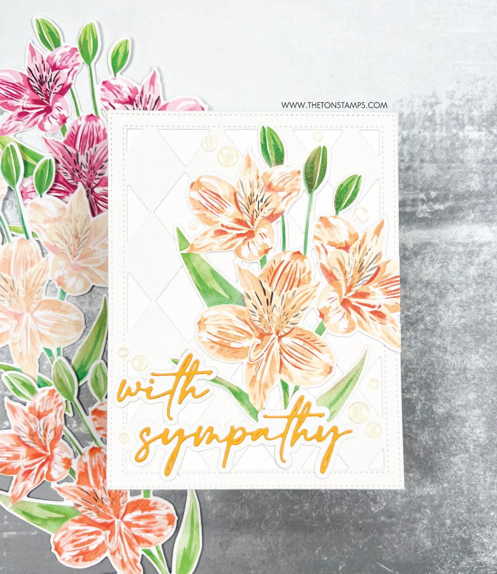 Climbing Peruvian Lilies Layering Stencils