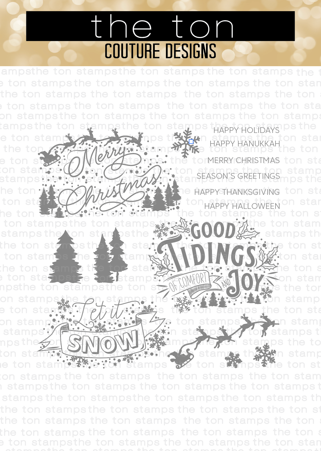 Good Tidings Sentiment Stamp