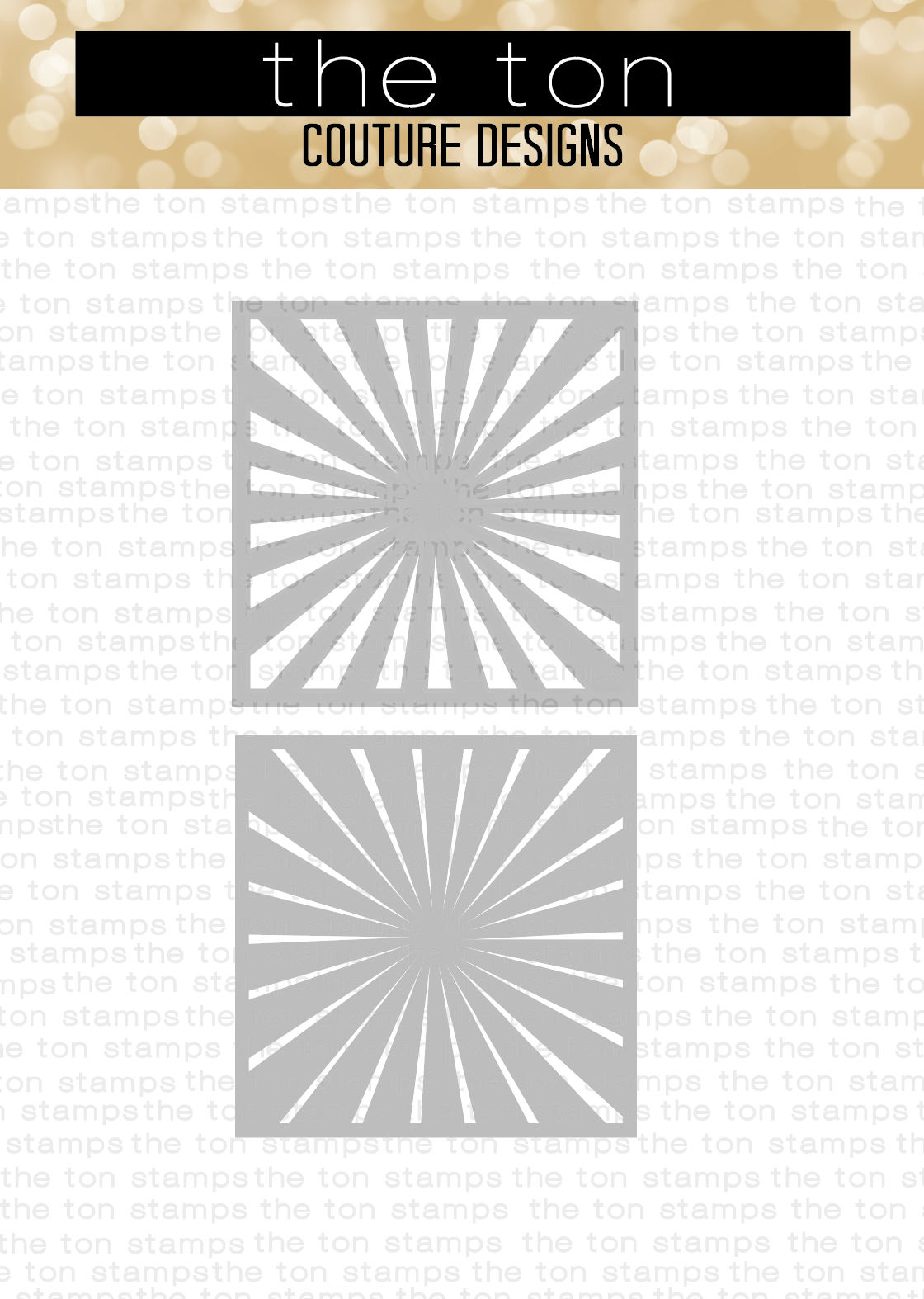 Sun Rays Layered Stencil