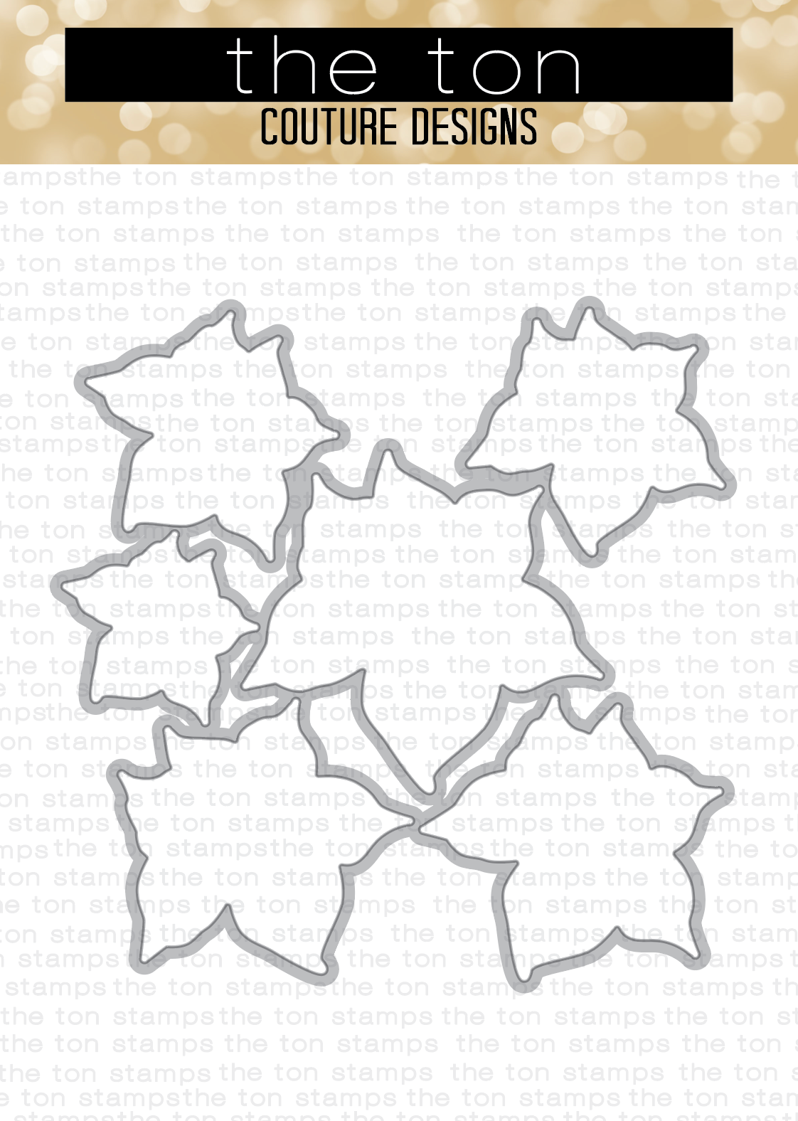 Poinsettias Unlocked Coordinating Die