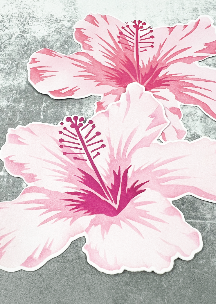 Mid-Hibiscus Layering Stencils