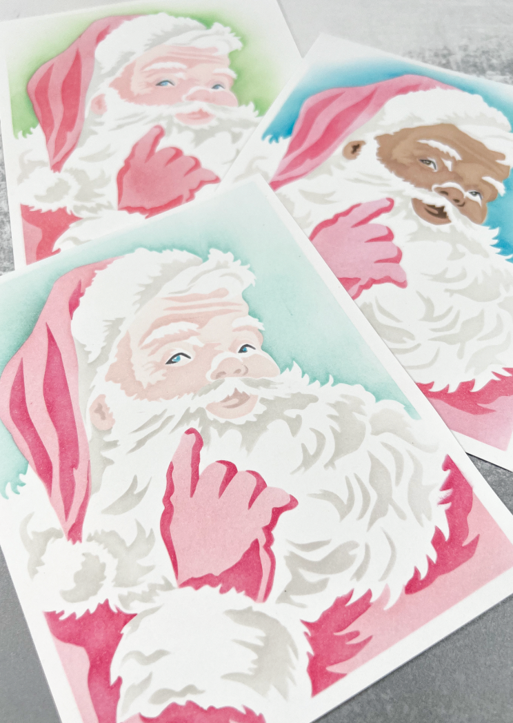 Vintage Santa Layering Stencils