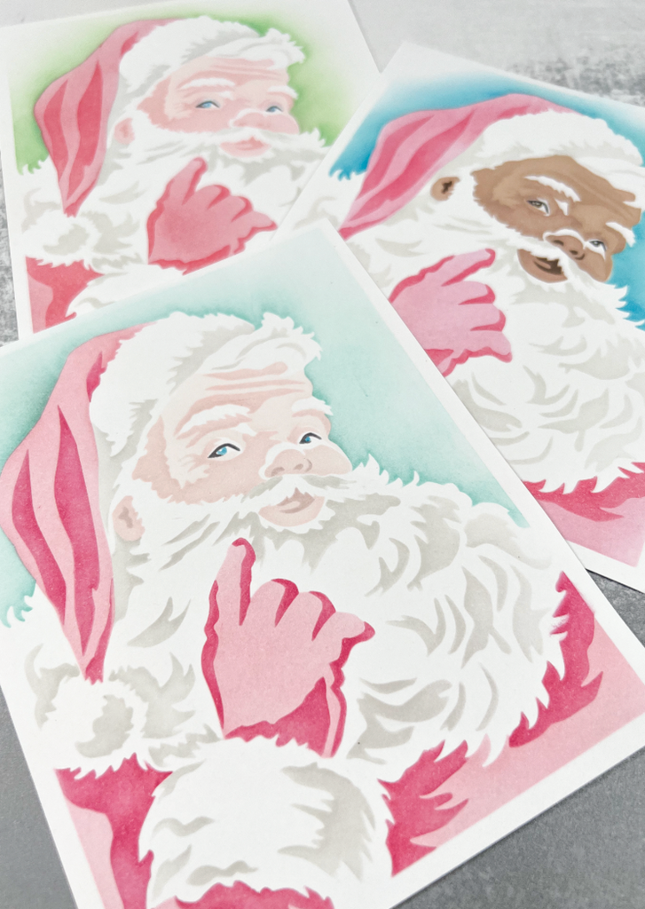 Vintage Santa Layering Stencils
