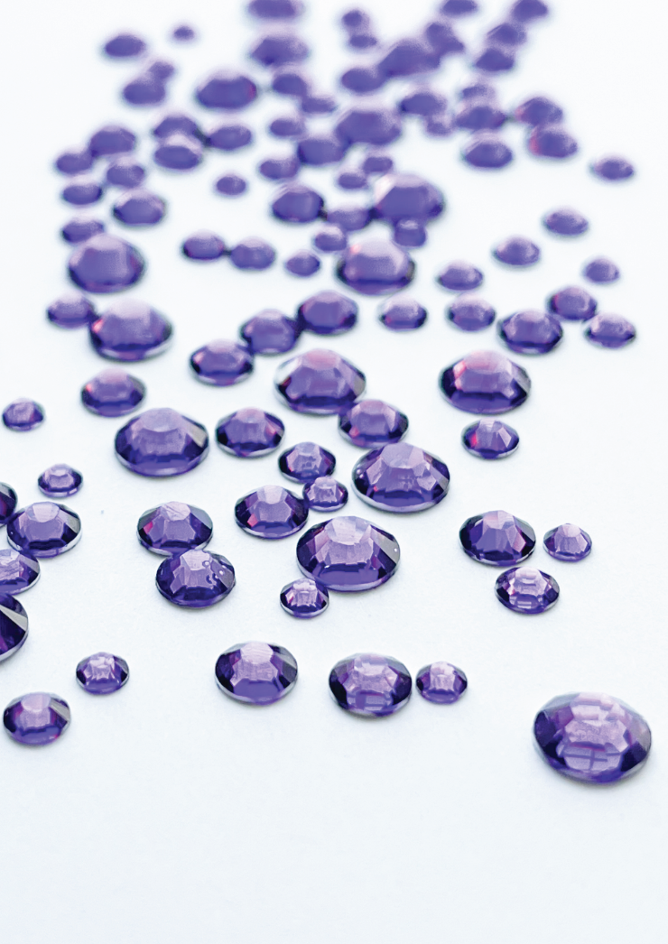 Rhinestones Mixed - Deep Purple Gem