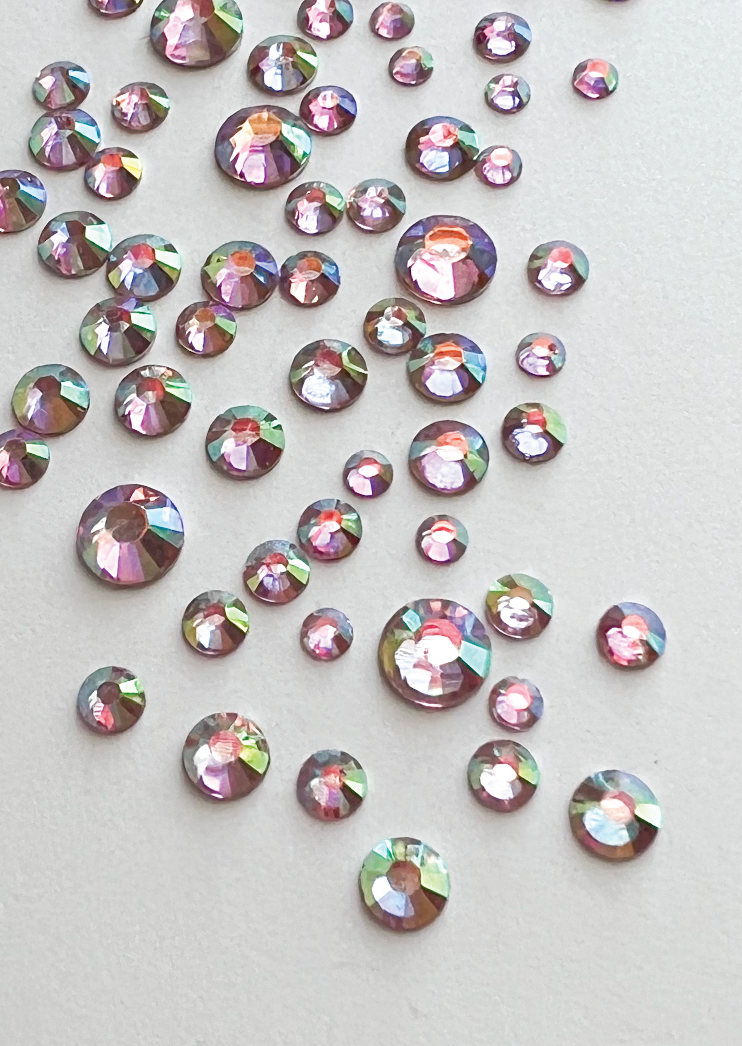 Rhinestones Mixed - Rainbow Purple Pink Gem