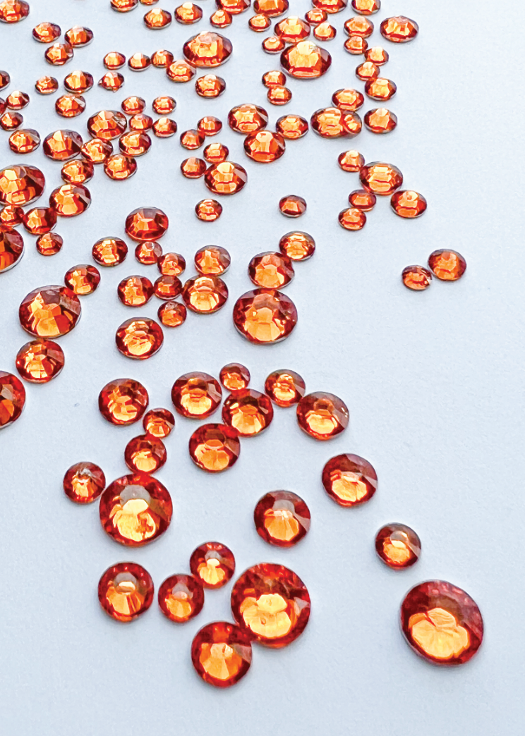 Rhinestones Mixed - Orange Gem