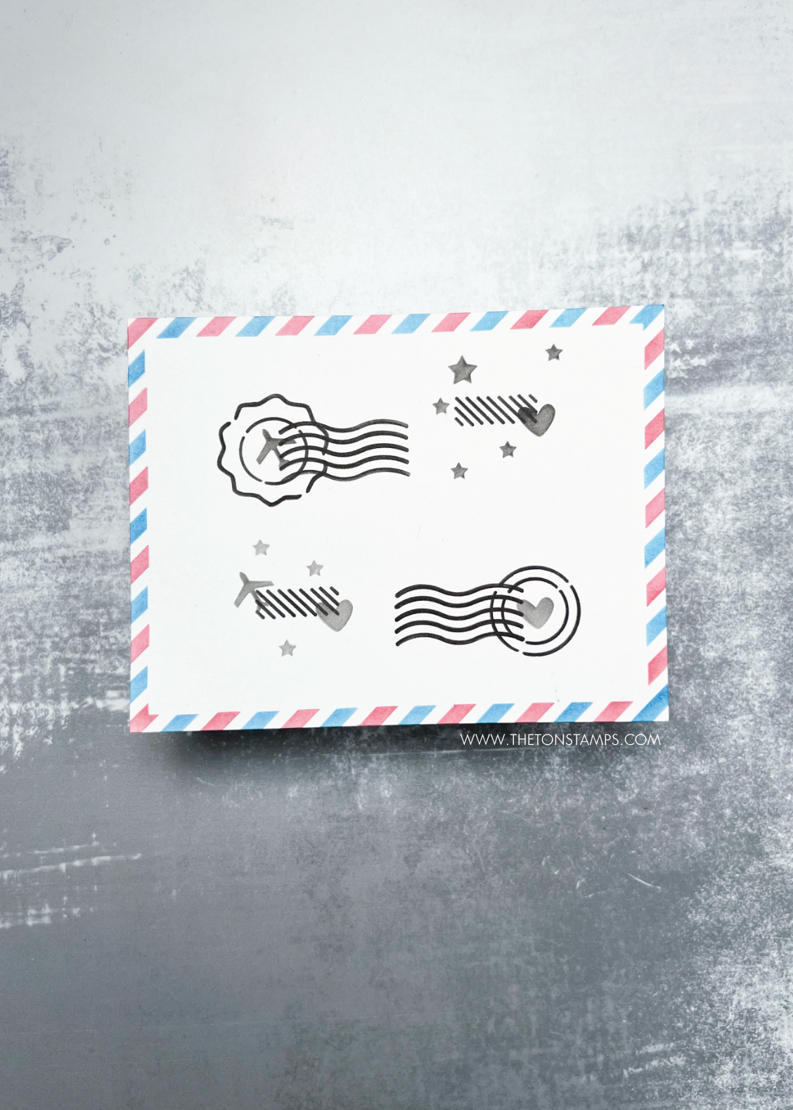 Postage: Stripes Stencils
