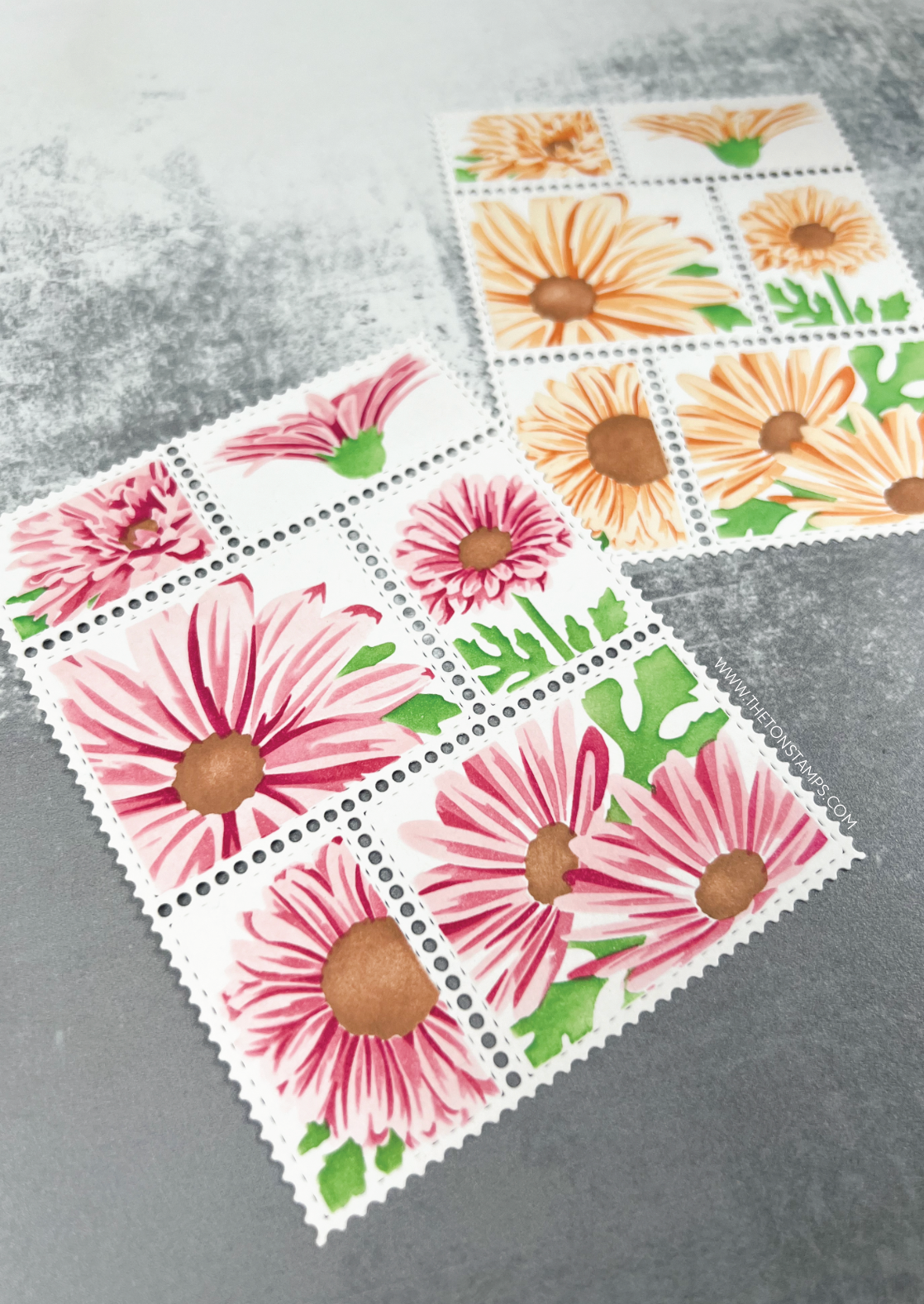 Postage: Daisies Layering Stencils