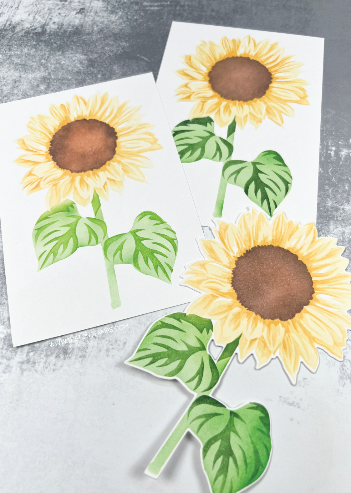 Single Sunflower Layering Stencils
