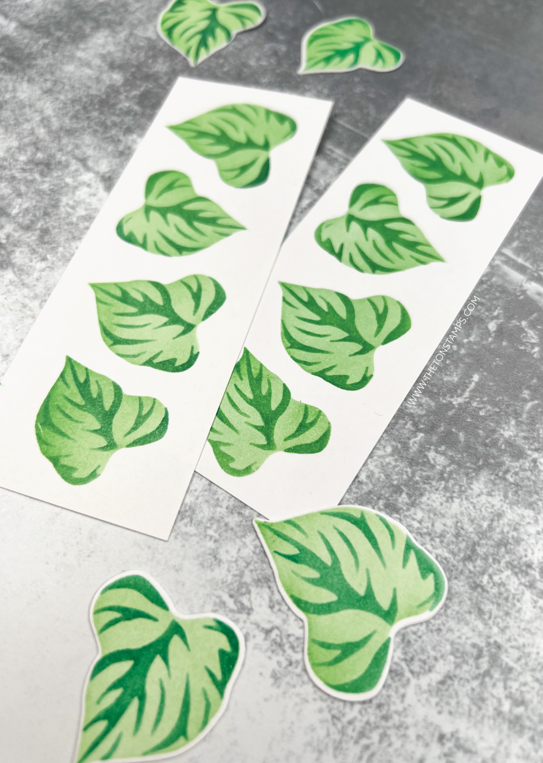 Sunflower Leaves Stencil