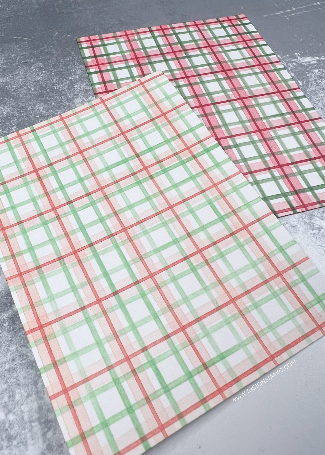 Tri Plaid Layering Stencils