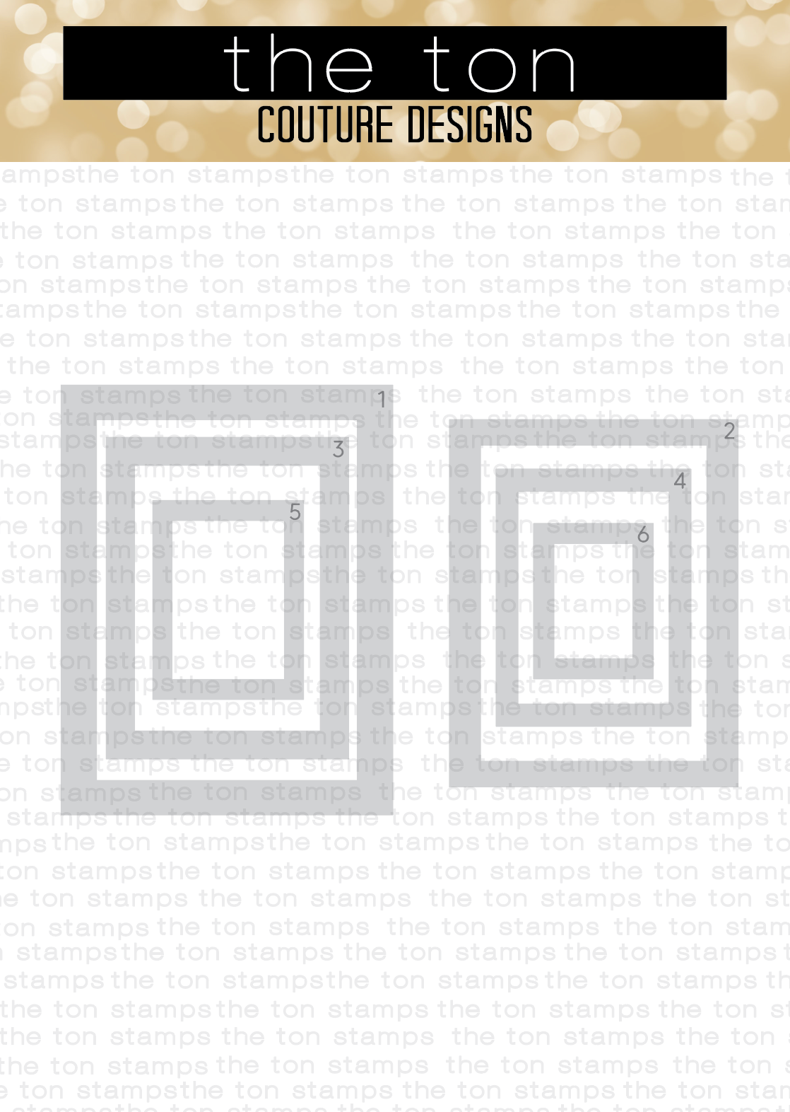 Stencils - Nested Postage Dies Edge Masks