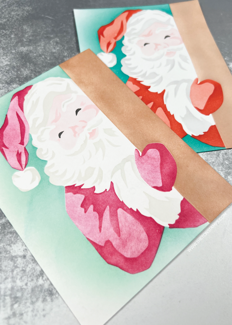 Peeking Santa Layering Stencils