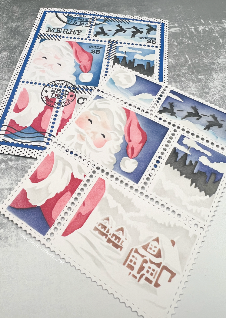Postage: Santa Layering Stencils