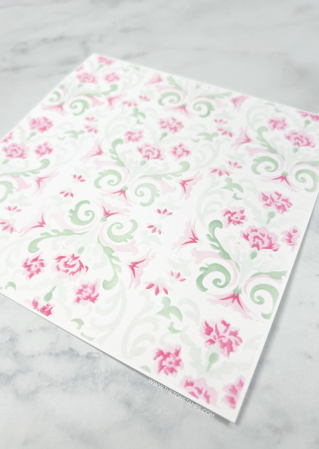 Floral Damask Layering Stencils